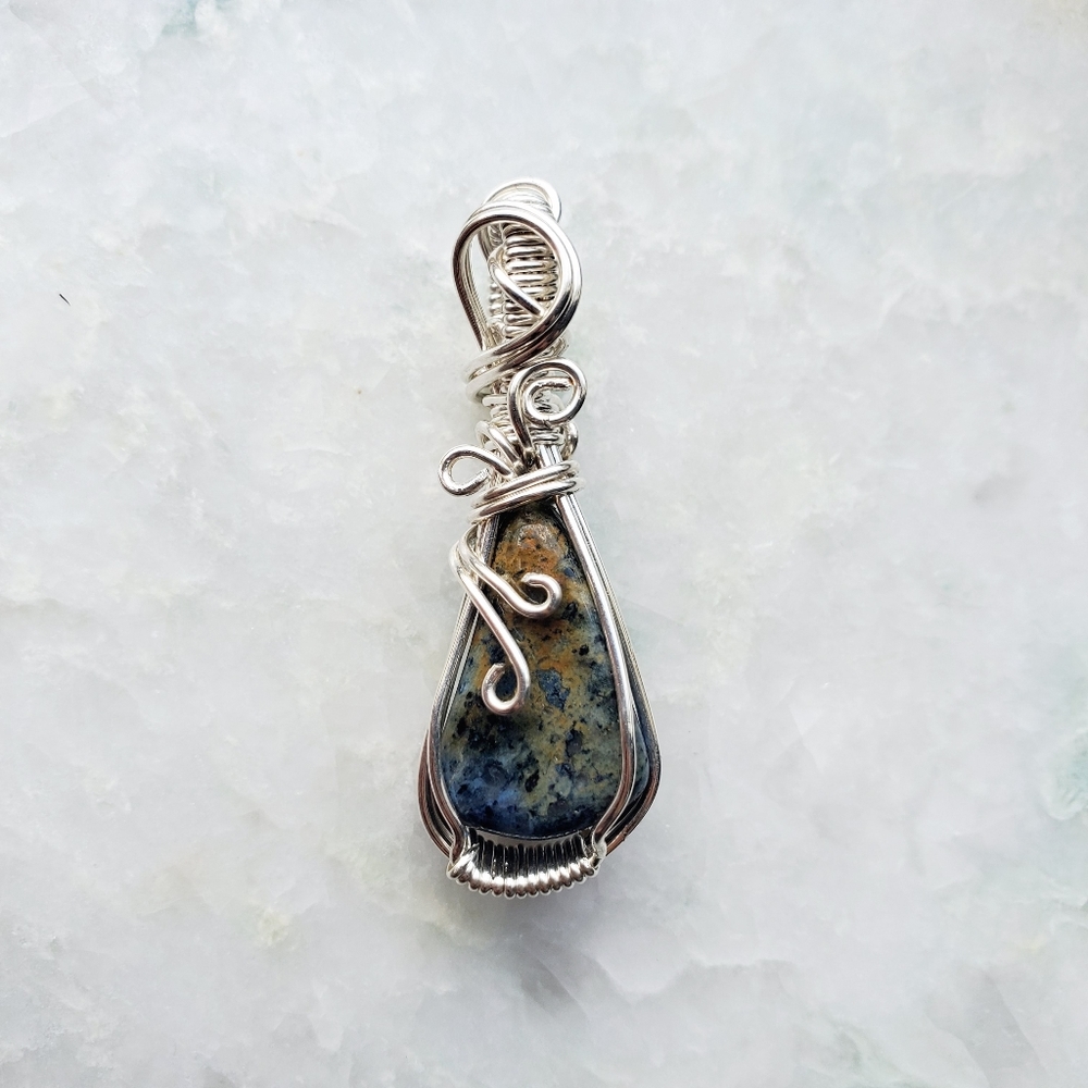 Sodalite Wire Wrapped Pendant